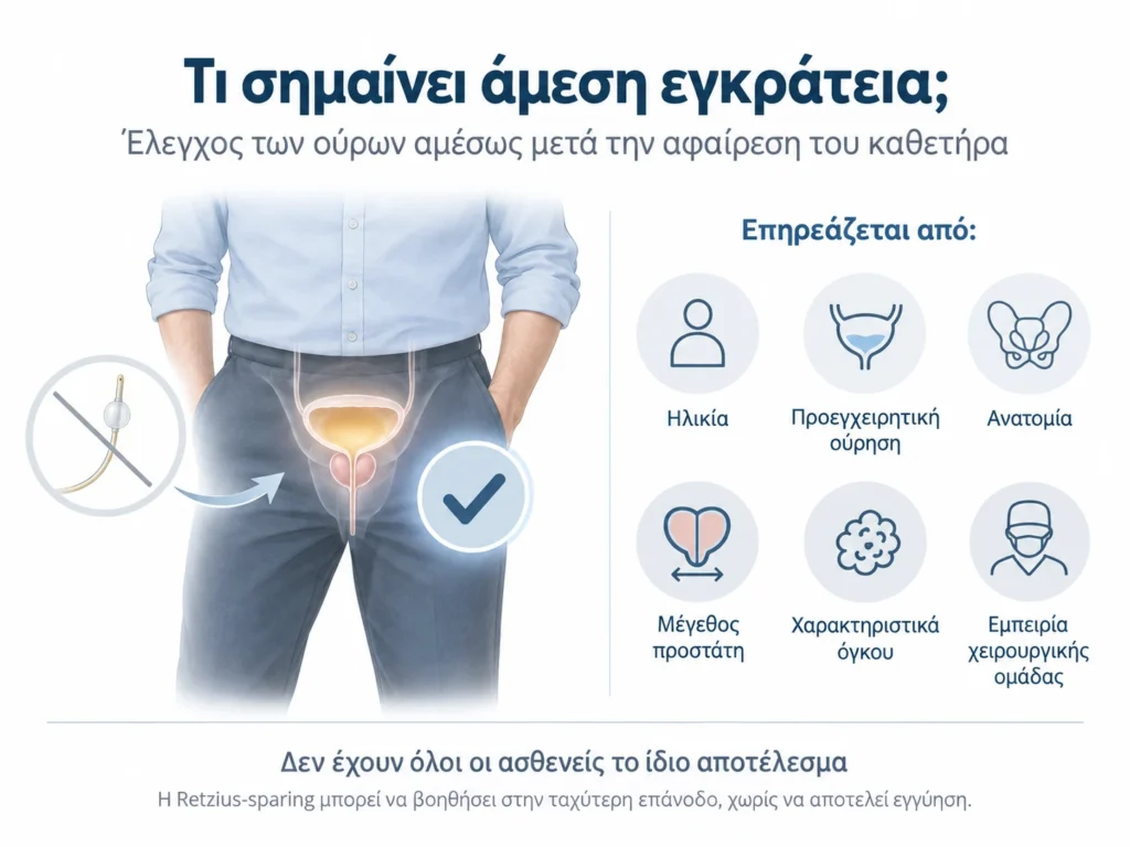 άμεση εγκράτεια μετά την προστατεκτομή παράγοντες αποκατάστασης